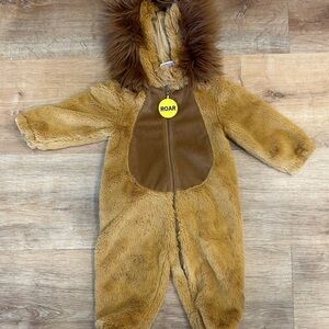 Roar Brown Furry Lion Costume for Kids